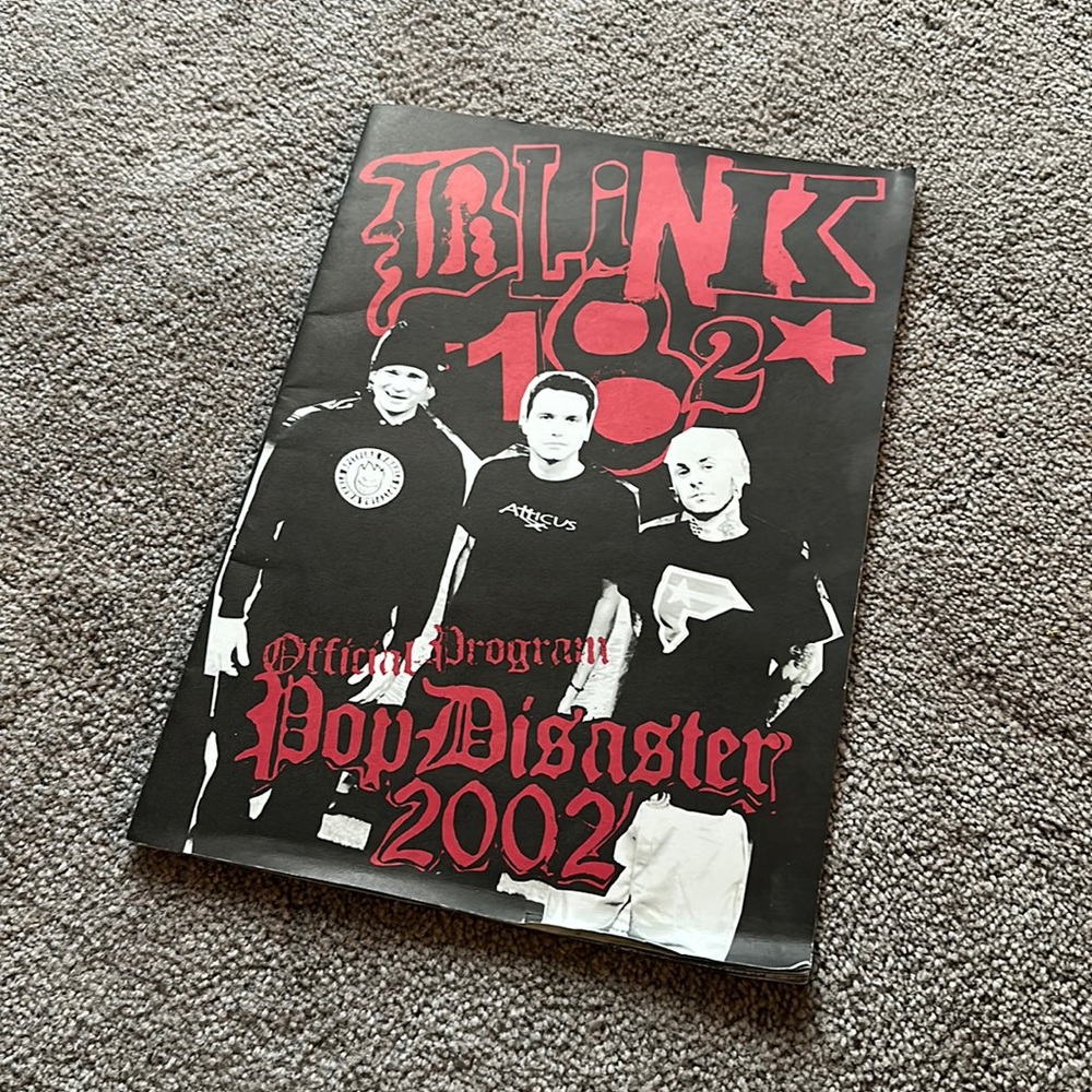 Blink-182 Pop Disaster Tour Official Program.